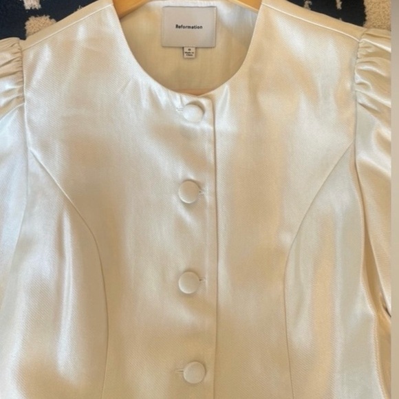 Reformation Mika Two Piece In Cream, brand new, no flaws, without tags. - Picture 10 of 13